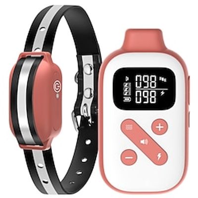 Bark Collar Automatic Bark and Dog Training Collar Combo Bark Collar with Remote 3300ft 100% Waterproof Dog Shock Collar with 4 Training Modes and 100 Adjustable Levels Lightinthebox