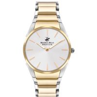 Beverly Hills Polo Club Women's Analog Display Watch & Metal Strap, Silver And Gold - BP3384C.230