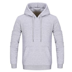 Mens Thick Solid Color Hoodies