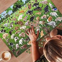 1000 Piece Puzzle, 101 Pooping Puppies, Dogs Pooping Puzzle, Interesting Puzzles for Stress Relief, Funny Children and Adults Lightinthebox - thumbnail