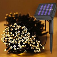 Outdoor Solar String Light 12M 100LEDs Solar String Light Waterproof LED Fairy Light String Outdoor Garden Wedding Christmas Holiday Decoration LED Solar Garden Light miniinthebox - thumbnail