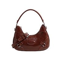 Women's Shoulder Bag Hobo Bag PU Leather Daily Buttons Lightweight Punk Street Culture Wine Black Brown miniinthebox Women's Shoulder Bag Hobo Bag PU Leather Daily Buttons Lightweight Punk Street Culture Wine Black Brown miniinthebox
