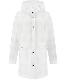 White Polyurethane Outerwear Jacket