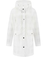 White Polyurethane Outerwear Jacket - thumbnail