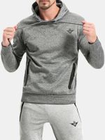Solid Color Casual Sport Hoodies