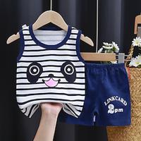 Children's Tank Top Set Pure Cotton Sleeveless Girls' Summer Wear Korean Edition Children's Wear New Summer Boys Two Piece Set Lightinthebox