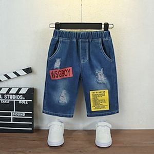 Kids Boys Shorts Pocket Solid Color Breathable Shorts School Fashion Daily Blue Mid Waist Lightinthebox