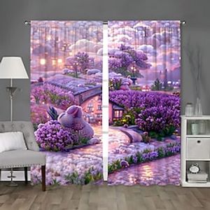 Blackout Curtain Drapes Farmhouse GrommetEyelet Curtain Panels For Living Room Bedroom Door Kitchen Balcony Window Treatments Thermal Insulated Room Darkening Lightinthebox