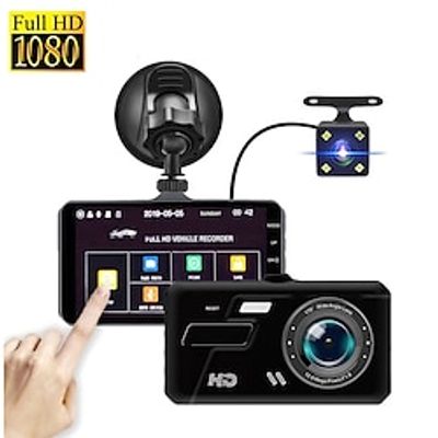 New 4-Inch 170° Wide Angle Full HD 1080P Car DVR Dual Lens Dash Cam Rear View Camera Video Recorder with Touch Screen Lightinthebox New 4-Inch 170° Wide Angle Full HD 1080P Car DVR Dual Lens Dash Cam Rear View Camera Video Recorder with Touch Screen Lightinthebox