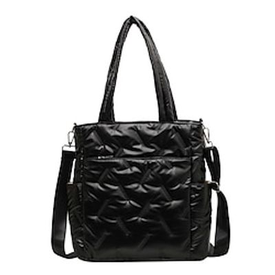 Women's Shoulder Bag Synthetic Daily Zipper Large Capacity Foldable Lightweight Geometric Silver Black Green miniinthebox Women's Shoulder Bag Synthetic Daily Zipper Large Capacity Foldable Lightweight Geometric Silver Black Green miniinthebox