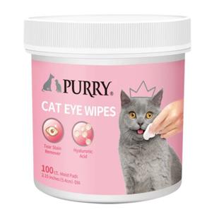 Purry Eye Wipes For Cats-100ct