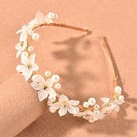 Headbands Headdress Headpiece Alloy Wedding Special Occasion Wedding With Floral Headpiece Headwear Lightinthebox - thumbnail