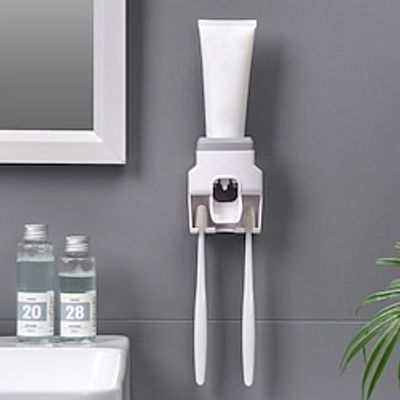 Wall-mounted Automatic Toothpaste Dispenser, Toothbrush Hanger , Bathroom Organizers  Storage Lightinthebox