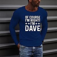 Letter White Green Dark Blue T shirt Tee Men's Graphic Cotton Shirt Vintage Basic Shirt Long Sleeve Comfortable Tee Sports Outdoor Holiday Spring Fall Fashion Designer Clothing S M L XL XXL Lightinthebox - thumbnail