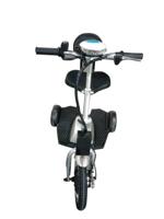 Megastar Megawheels 36V Electric Foldable 3 Wheels Mobility Tri Wheels Scooter With Backrest, Silver - 335TR-SIL (UAE Delivery Only)