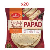 Haldirams Punjabi Masala Papad 200Gm (Pack Of 20)