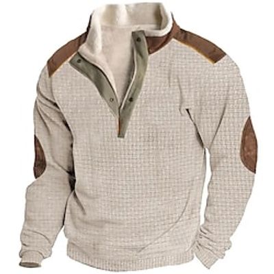 Men's Sweatshirt Quarter Zip Sweatshirt Beige Half Zip Color Block Patchwork Sports Outdoor Daily Holiday Streetwear Casual Thin fleece Fall Winter Clothing Apparel Hoodies Sweatshirts miniinthebox Men's Sweatshirt Quarter Zip Sweatshirt Beige Half Zip Color Block Patchwork Sports Outdoor Daily Holiday Streetwear Casual Thin fleece Fall Winter Clothing Apparel Hoodies Sweatshirts miniinthebox