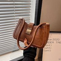 retro niche autumn and winter foreign style 2022 new fashion texture solid color small square bag simple ladies armpit shoulder bag Lightinthebox - thumbnail