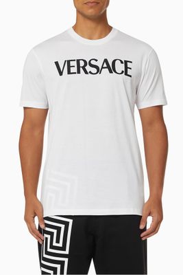 Logo Embroidered T-shirt in Organic Cotton Jersey Logo Embroidered T-shirt in Organic Cotton Jersey