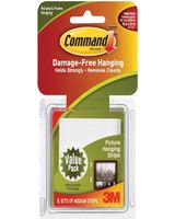 Command Medium Picture Hanging Strips 6 Sets