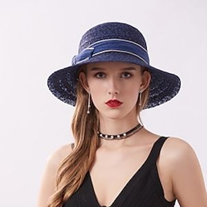 Women's Party Hat Party Street Holiday Bow Solid Color Beige Gray Hat Fall Winter Spring Summer Beach Lightinthebox