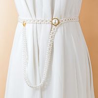 Women's Chain Daily Date Dress Silver Belt Solid Colored / Party / Imitation Pearl / Alloy miniinthebox - thumbnail