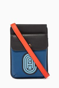 Hybrid Colourblock Smooth Leather Pouch