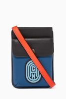 Hybrid Colourblock Smooth Leather Pouch - thumbnail
