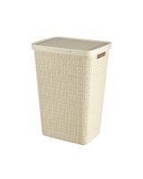 Curver 58 Liter Jute Laundry Basket with Lid