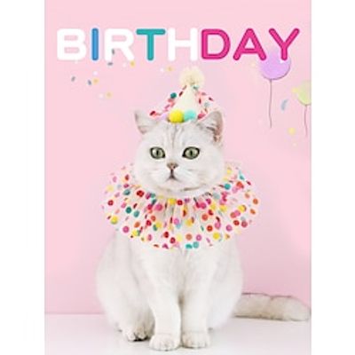 Dog Cat Costume Bandanas  Hats Tie  Bow Tie Lace Spots  Checks Flower  Floral Romantic Birthday Party Birthday Dog Clothes Puppy Clothes Dog Outfits Soft Multicolor Costume for Girl and Boy Dog Lightinthebox