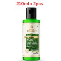 Khadi Organique Neem Face Wash 210ml (Pack Of 2)