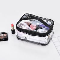 Large Clear Zipper Cosmetic Plastic Make-up Bag Storage Containers Travel Portable Bins