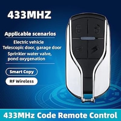 Garage Door Remote Control 433MHz 4 Keys Copy Universal Remote Control Cloning electric gate Remote Controller Duplicator Key Lightinthebox