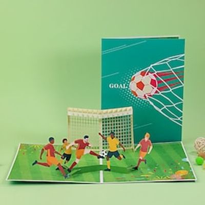 3D Football Greeting Card Kit Surprise Mysterious Sports Cards For Children Kids Girls Boys Birthday Present Greeting Card Kit Father's Day Mother's Day Best Gift Father Mother Lightinthebox