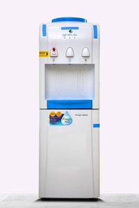Gratus 3 Tap Push Type Hot and Cold Water Dispenser With Refrigerator - GWD503VIFRW