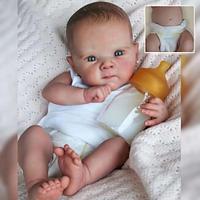 19 inch Reborn Doll Reborn Baby Doll lifelike Gift New Design Creative Lovely Cloth 3/4 Silicone Limbs and Cotton Filled Body Silicone Vinyl with Clothes and Accessories for Girls' Birthday and Lightinthebox