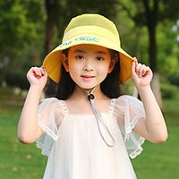 1pcs Kids  Toddler Unisex Cut Out  Sweet Birthday  Casual  Daily Wear Cartoon  Letter Embroidered  Stylish  Hole Polyester Hats  Caps Black  Blue  Yellow S Lightinthebox - thumbnail