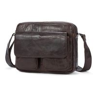 Ekphero Genuine Leather Shoulder Bag Retro Leisure Crossbody Bag For Men