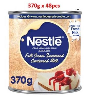 Nestle Sweetened Condensed Milk 370g Pack of 48
