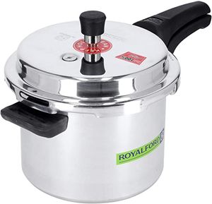 Royalford 3L Pressure Cooker-(Silver)-(RF9750)