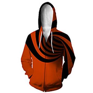 Men's Zip Up Hoodie Sweatshirt Animal 3D Casual Daily 3D Print Casual Hoodies Sweatshirts  Wine miniinthebox