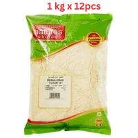 Natures Choice Besan-Gram Flour "A", 1 kg Pack Of 12 (UAE Delivery Only)