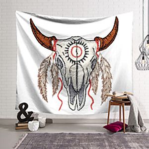 Wall Tapestry Art Decor Blanket Curtain Hanging Home Bedroom Living Room Decoration Polyester Skull Lightinthebox