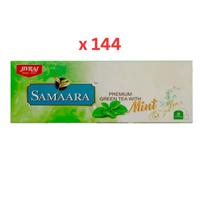 Samaara Premium Green Tea, Mint Flavour (25 Bags), 50 Gm Pack Of 144 (UAE Delivery Only)