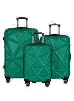 PARA JOHN PJTR3126OG MATRIX 3 Pcs Trolley Luggage Set, Oil Green