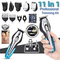 Men's 11 In 1 Professional Hair Trimmer Grooming Kits Electric Hair Clipper Shaver Rechargeable Beard Trimmer Nose Hair Trimmer Hair Cut Machine for Barber Salon Lightinthebox - thumbnail