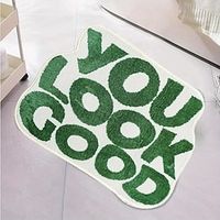 1pc Super Absorbent Non-Slip Bath Mat for Bathroom, Living Room, Kitchen, and Bedroom - Durable and Quick-Drying Entrance Door Rug with Decorative Design Lightinthebox
