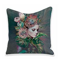 Art Double Side Cushion Cover 1PC Soft Throw Pillow Cover Cushion Case Pillowcase for Sofa Bedroom Livingroom Superior Quality Machine Washable  Outdoor Cushion for Sofa Couch Bed Chair Lightinthebox - thumbnail