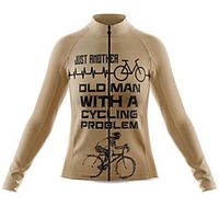 21Grams Women's Long Sleeve Cycling Jersey Spandex Coffee Bike Top Mountain Bike MTB Road Bike Cycling Quick Dry Moisture Wicking Sports Clothing Apparel  Stretchy  Athleisure Lightinthebox - thumbnail