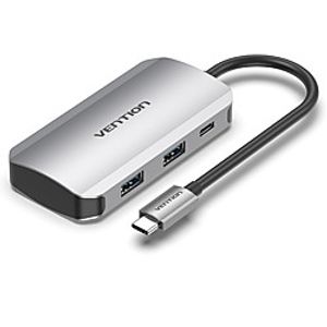 VENTION Support Power Delivery Function TNBHB USB 3.0 USB C to USB 3.0 USB 3.0 USB C USB Hub 5 Ports For Windows, PC, Laptop miniinthebox